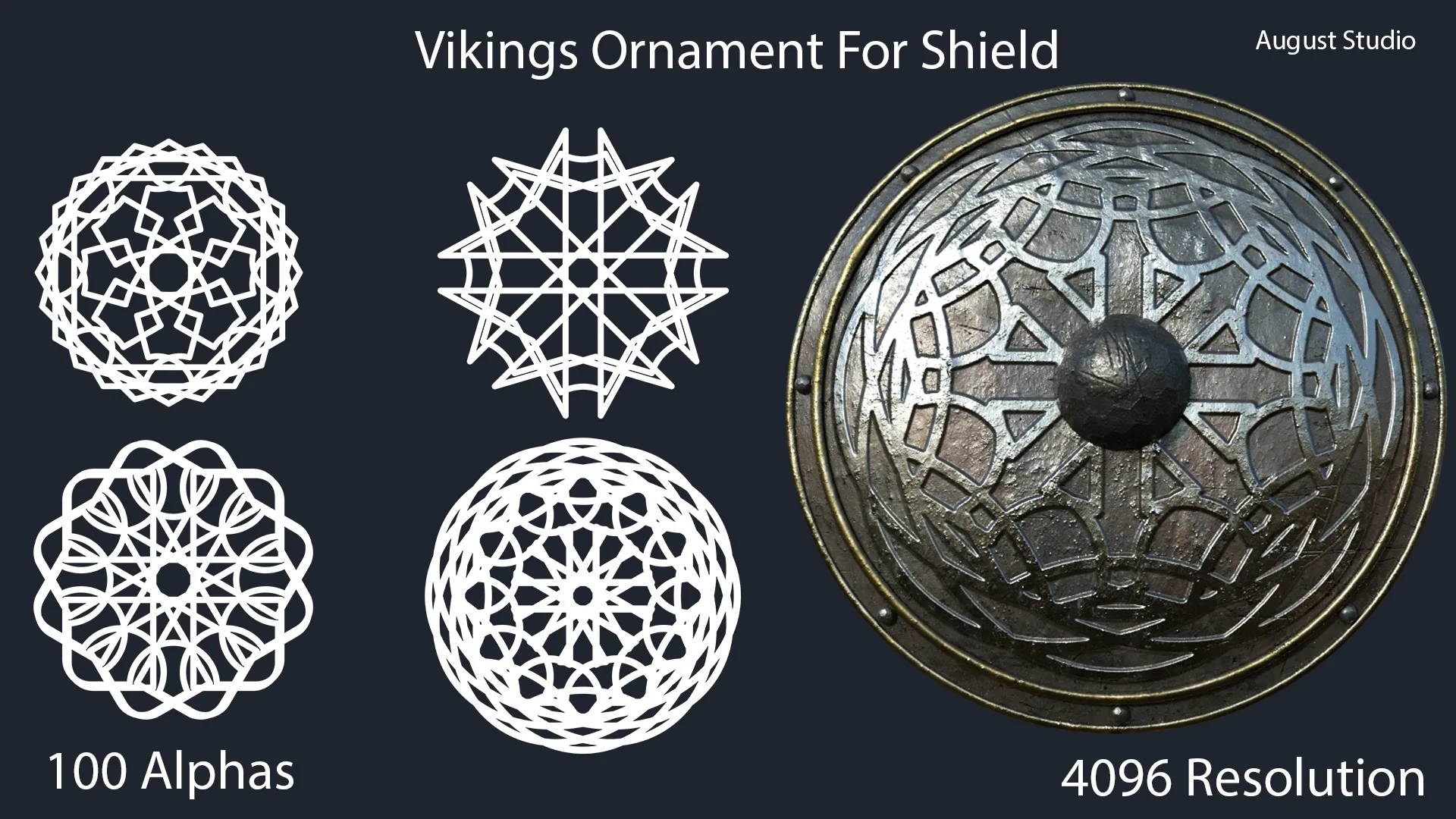 Vikings Ornament For Shield