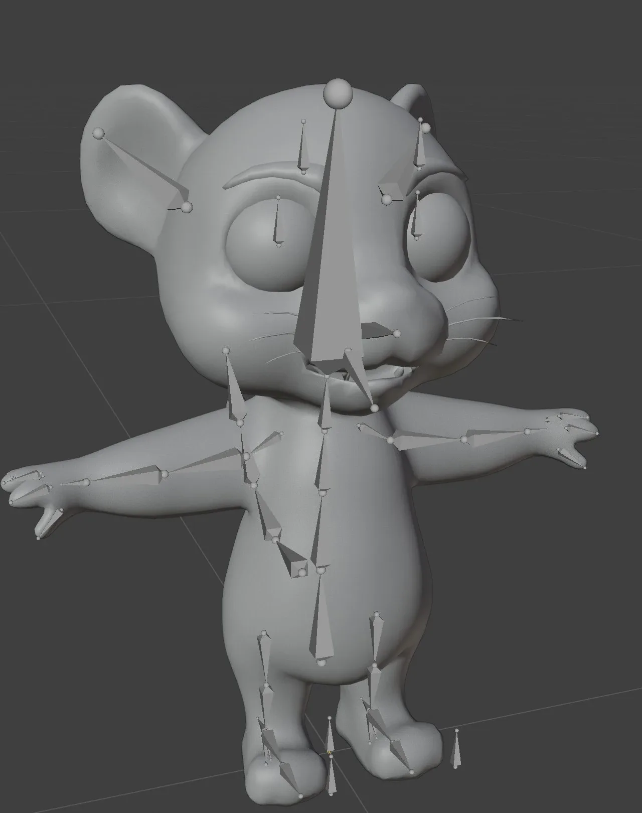 Cartoon Tiger Rigged 3D Model