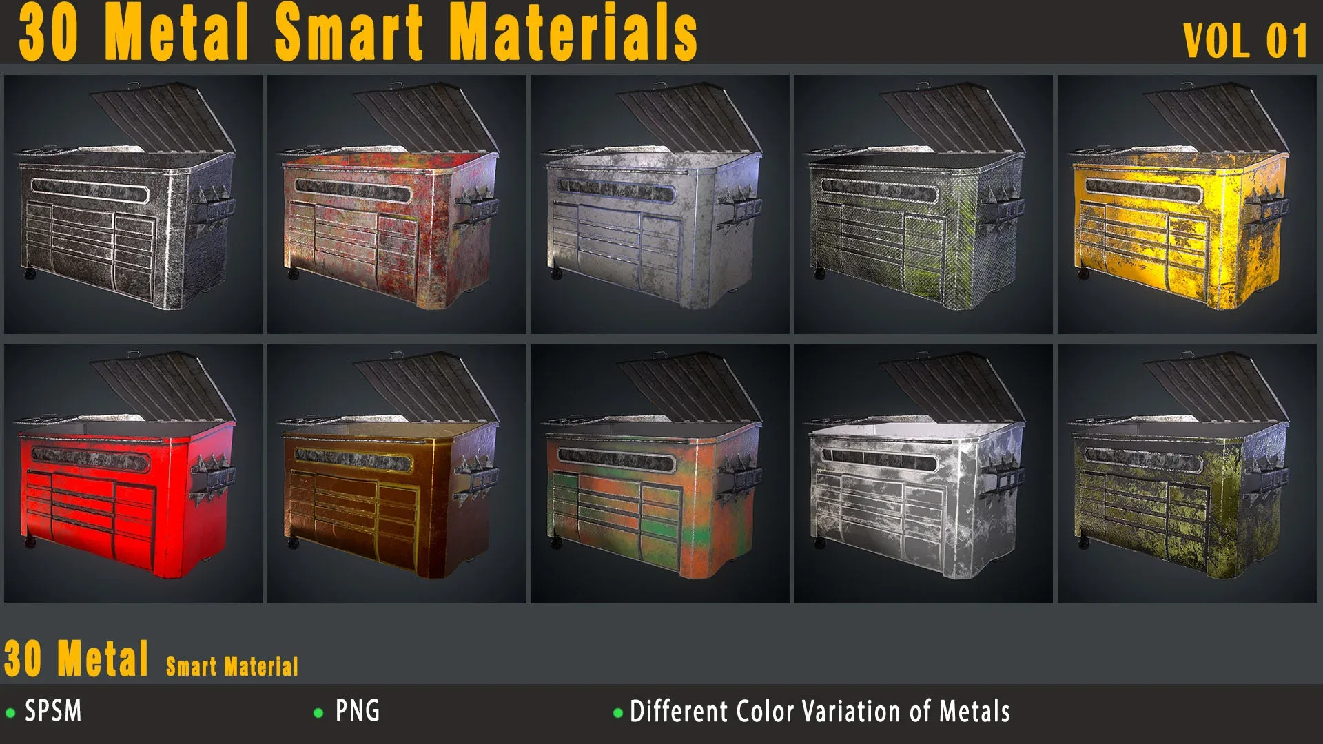 30 Metal Smart Materials - VOL 01