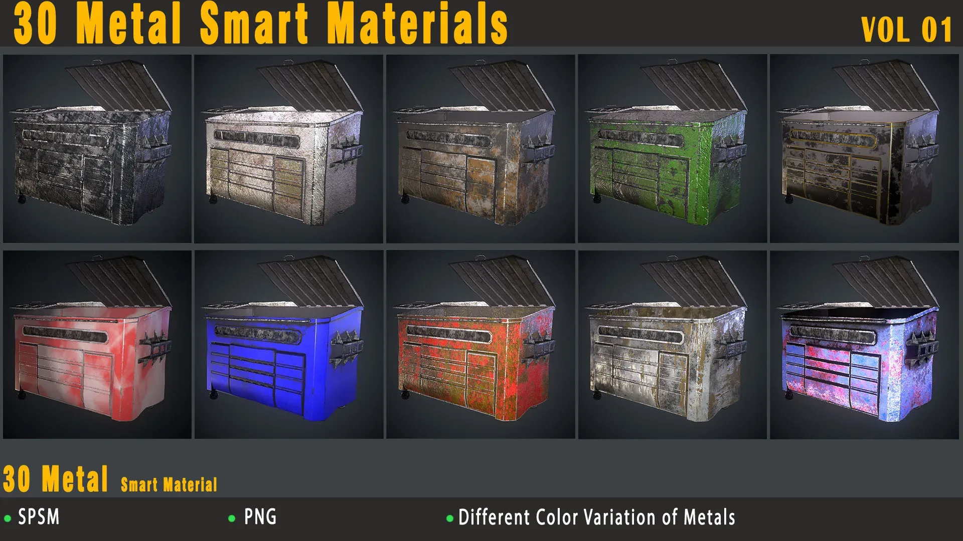 30 Metal Smart Materials - VOL 01