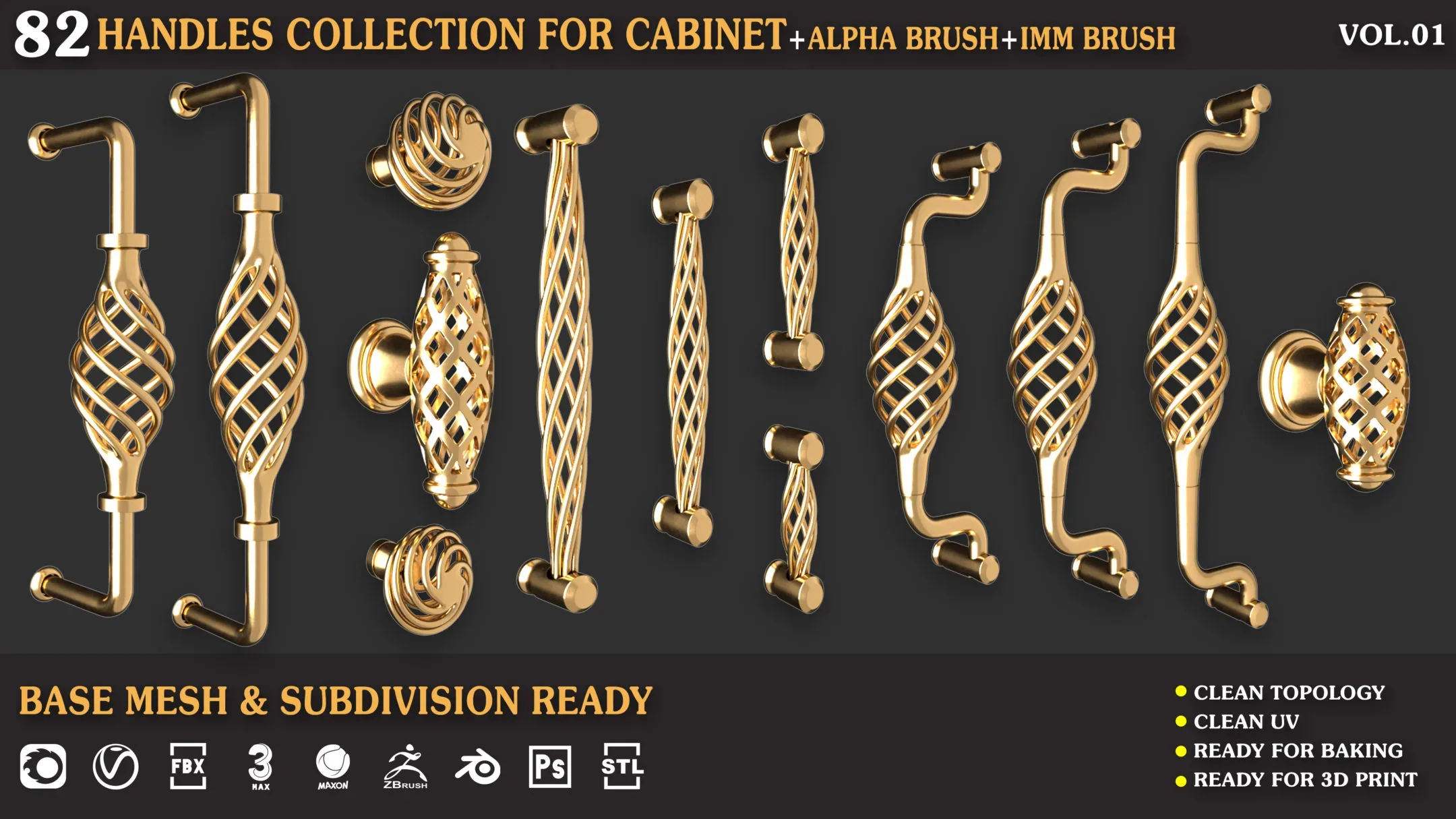 Handles_Collection_For_Cabinet_Vol_01