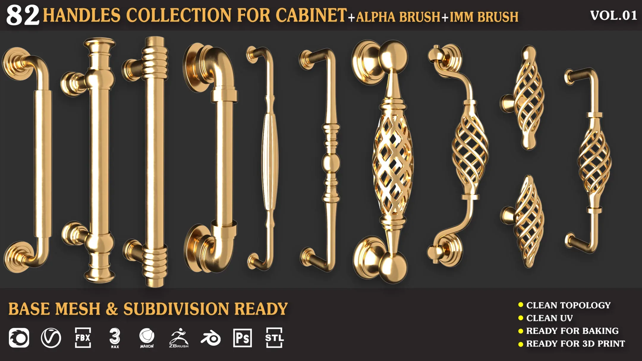 Handles_Collection_For_Cabinet_Vol_01