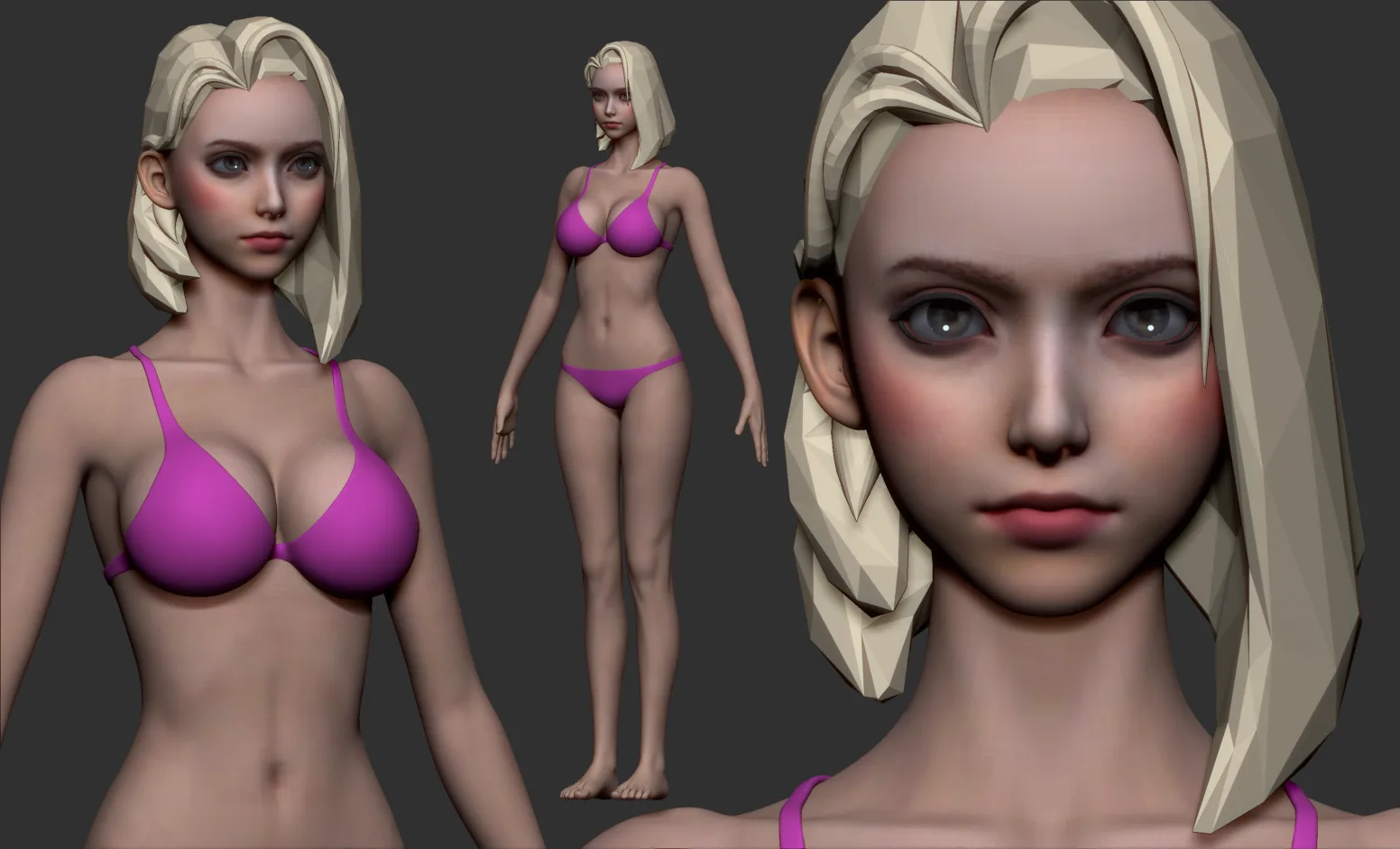 Emicia Base Mesh Stylized Female