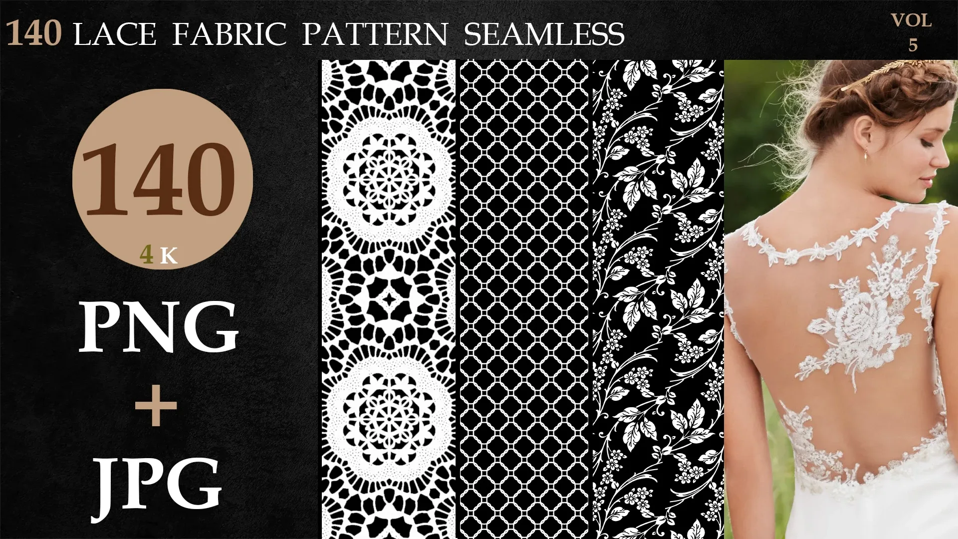 140 LACE FABRIC PATTERN SEAMLESS-vol 5