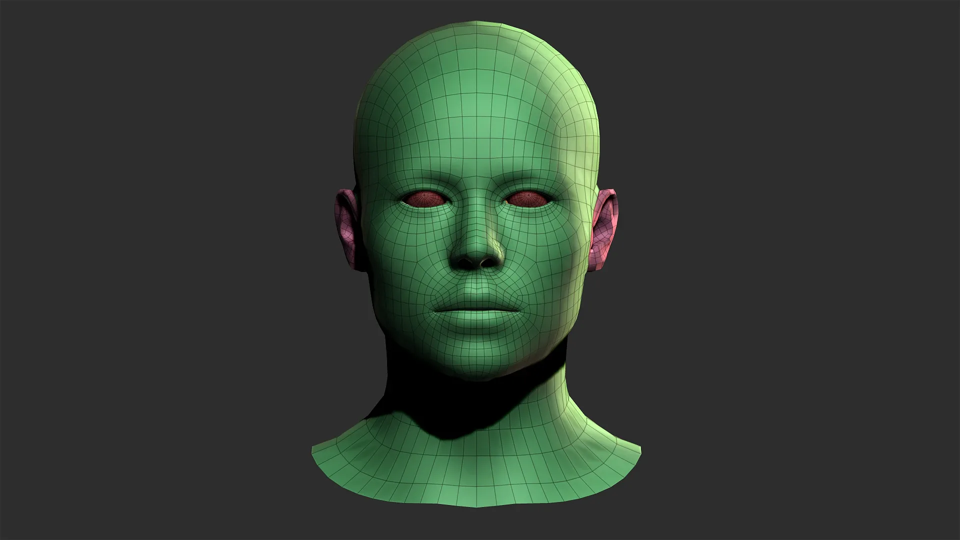 Asian Bust Male Head Base Mesh