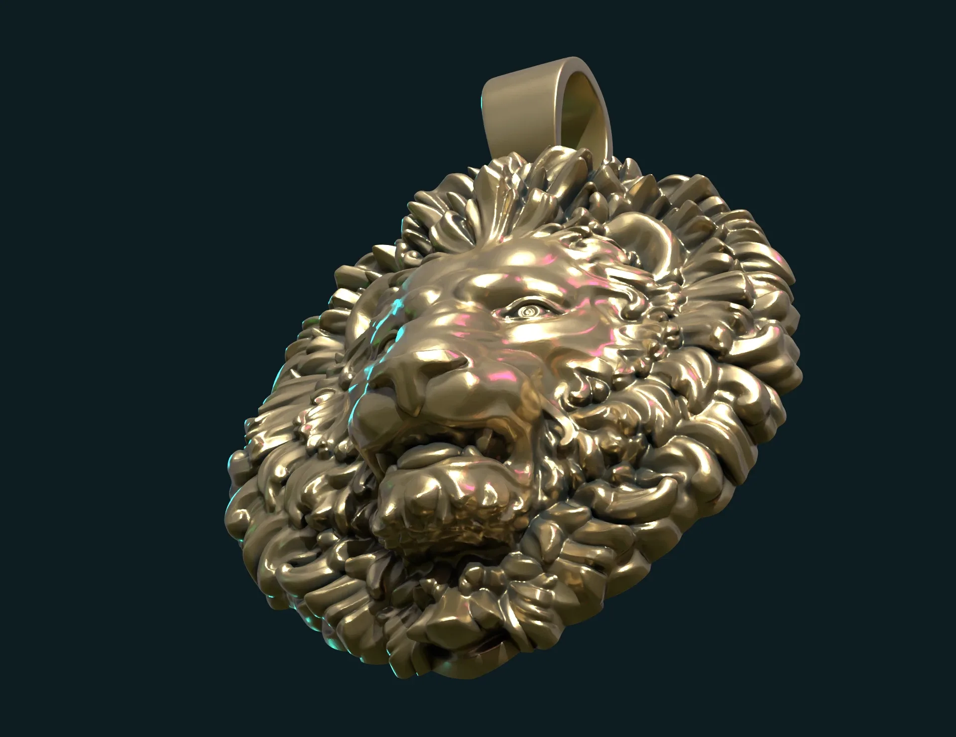 Lion Head Pendant