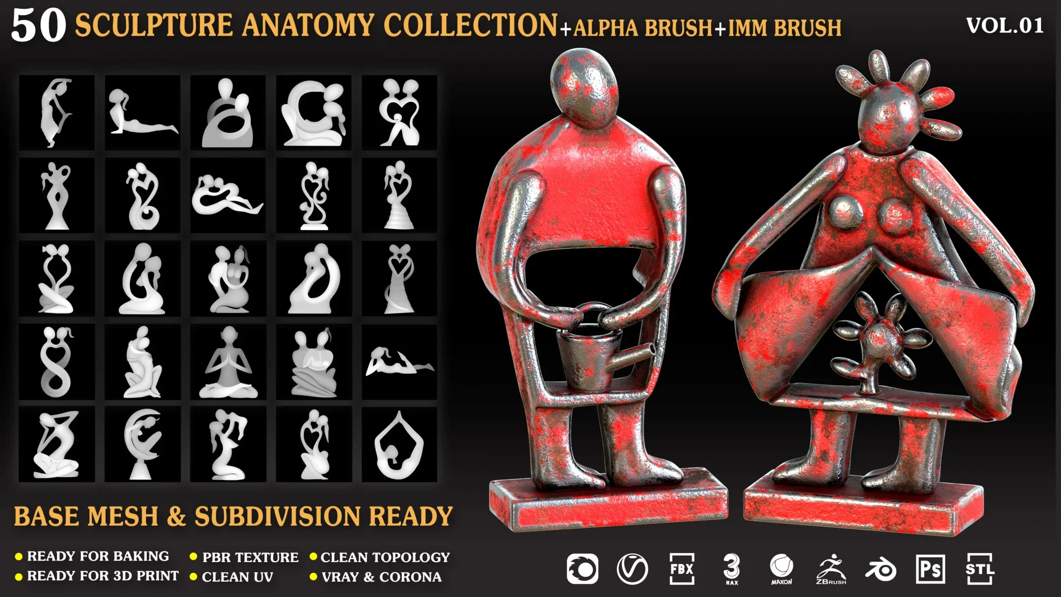 Sculpture_Anatomy_collection_Vol _01