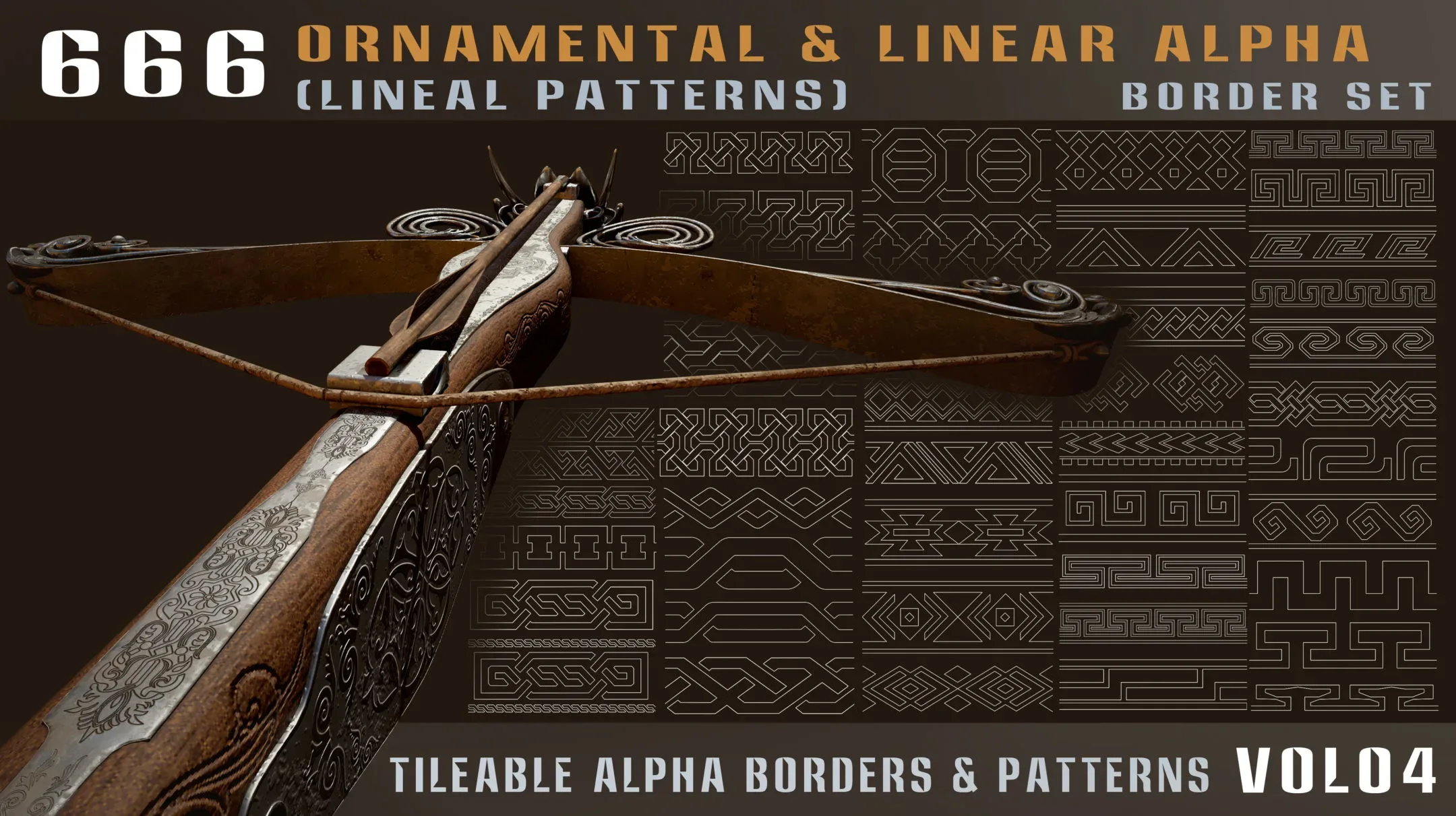 666-ornamental and linear alpha (lineal patterns)-Vol04