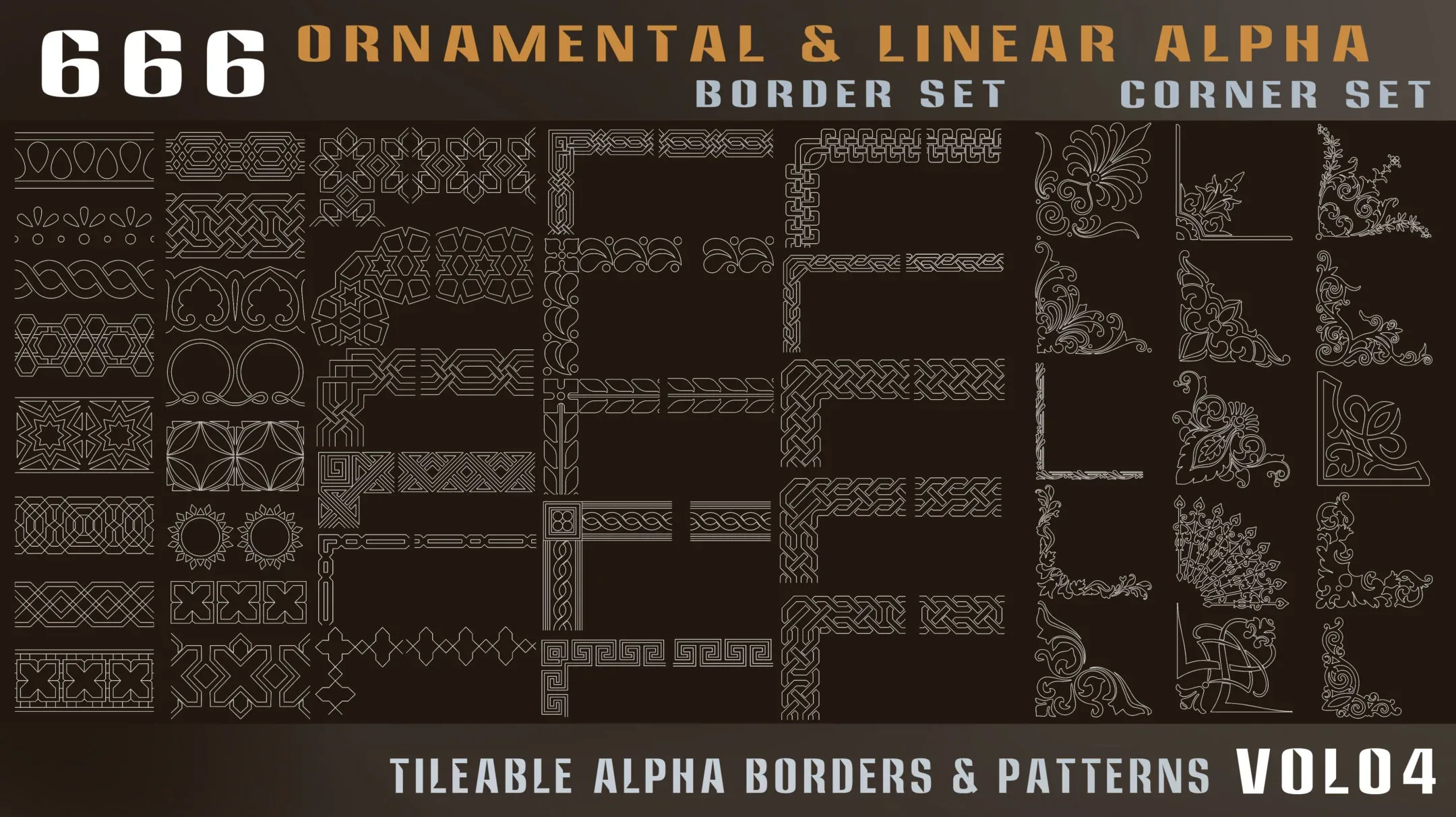 666-ornamental and linear alpha (lineal patterns)-Vol04