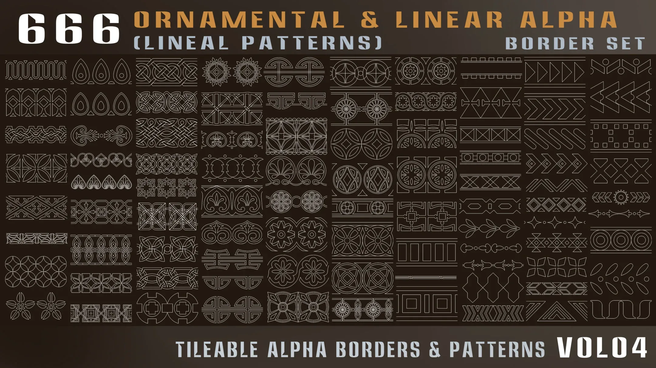 666-ornamental and linear alpha (lineal patterns)-Vol04