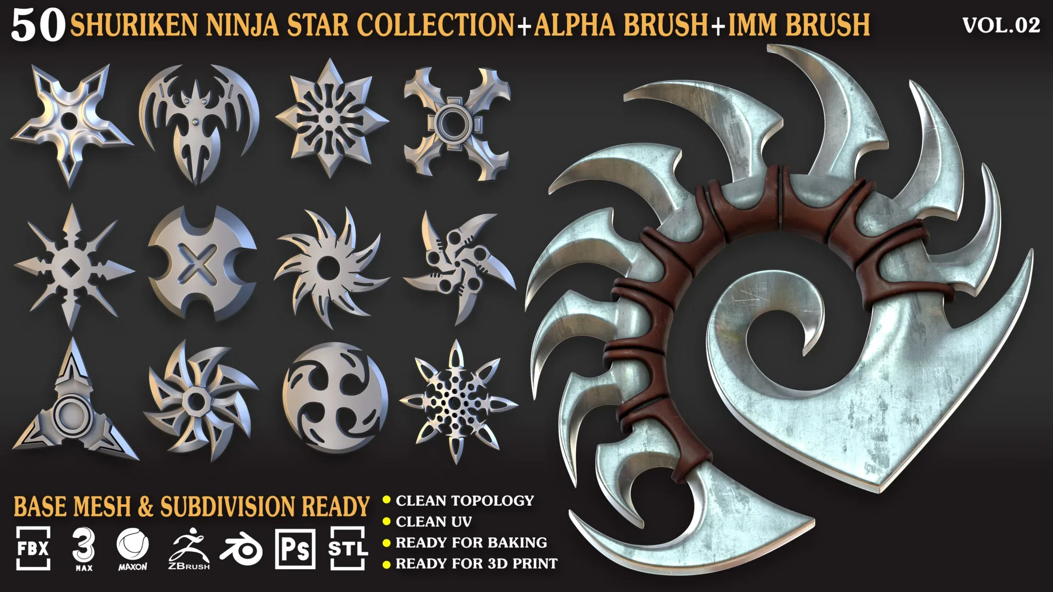 50 Shuriken_Ninja_Star_Collection_Vol_02