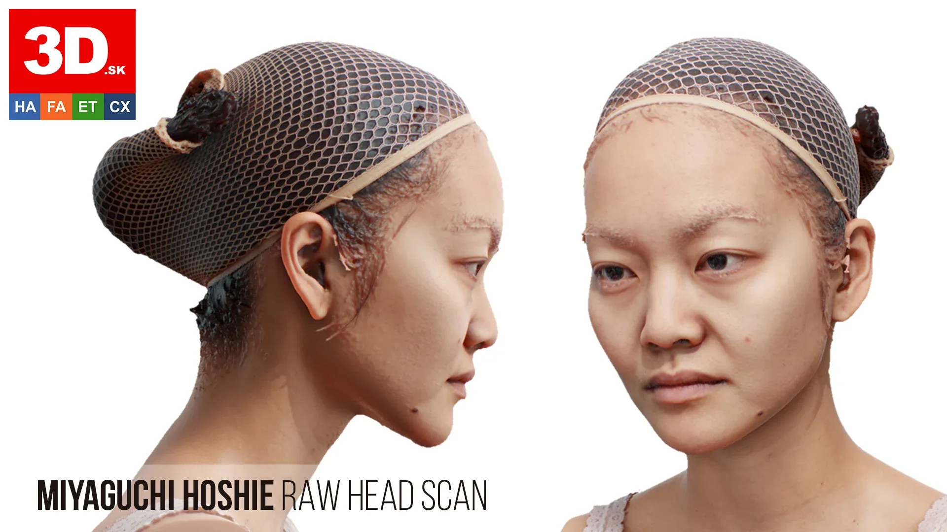 Raw Head Scan | 3D Model Miyaguchi Hoshie