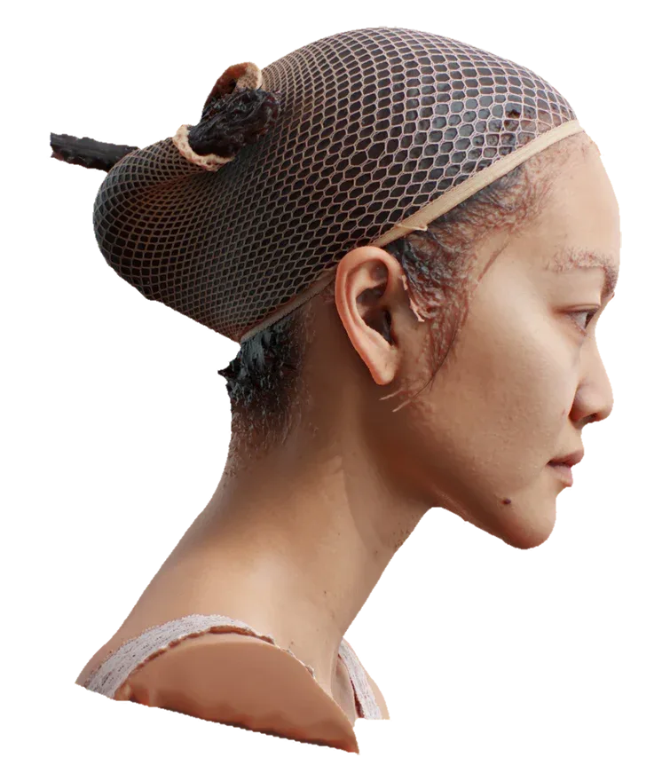 Raw Head Scan | 3D Model Miyaguchi Hoshie