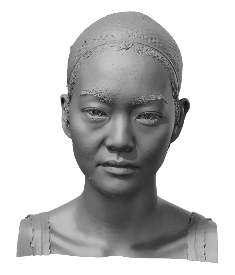 Raw Head Scan | 3D Model Miyaguchi Hoshie