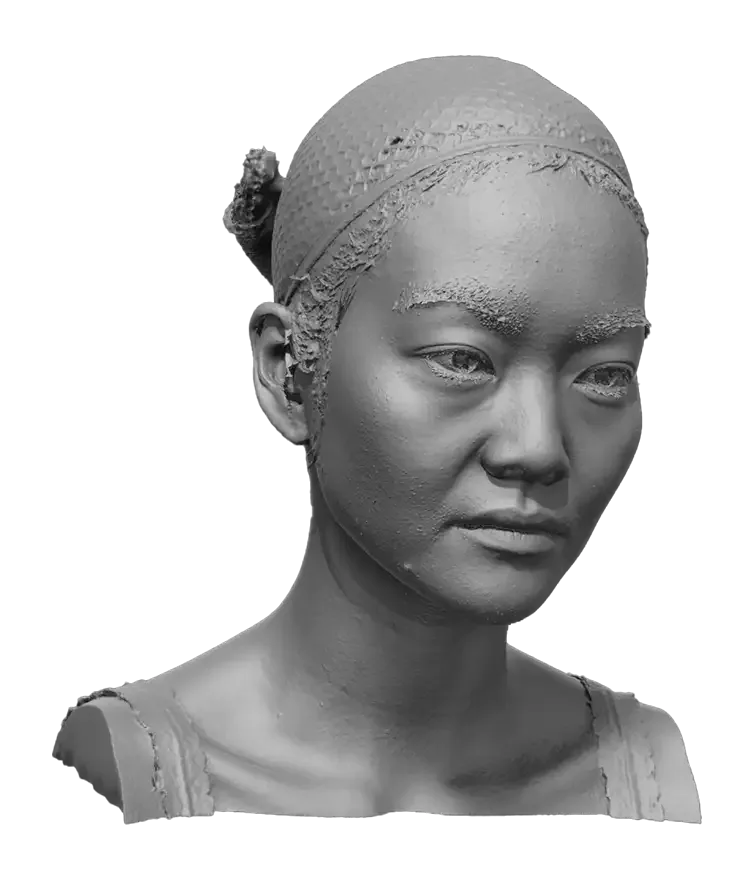 Raw Head Scan | 3D Model Miyaguchi Hoshie