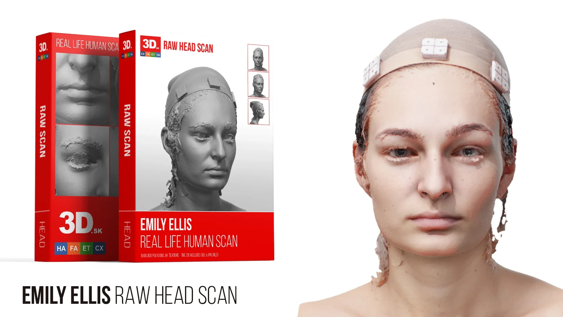 Raw Head Scan | 3D Model Emily Ellis