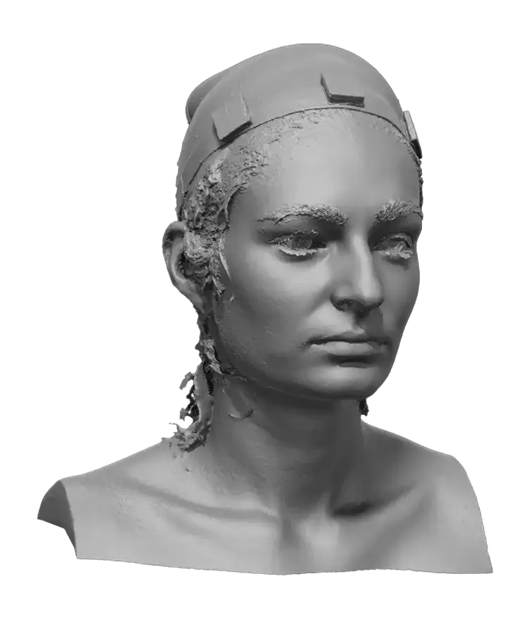 Raw Head Scan | 3D Model Emily Ellis