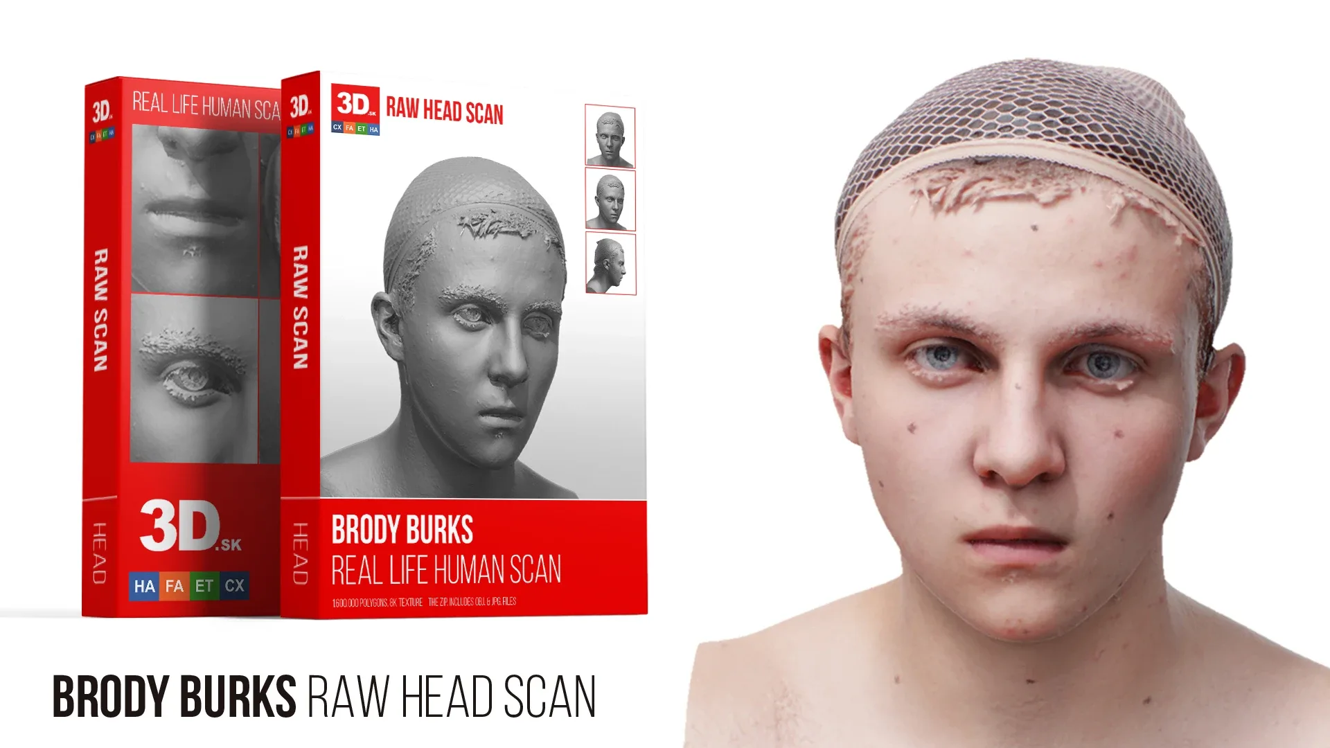 Raw Head Scan | 3D Model Brody Burks