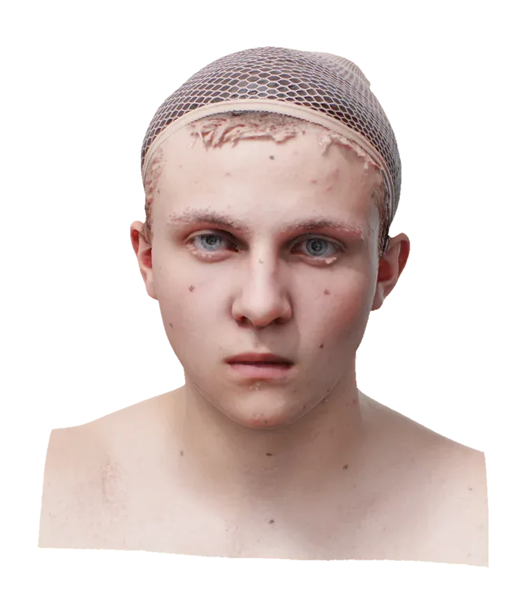 Raw Head Scan | 3D Model Brody Burks