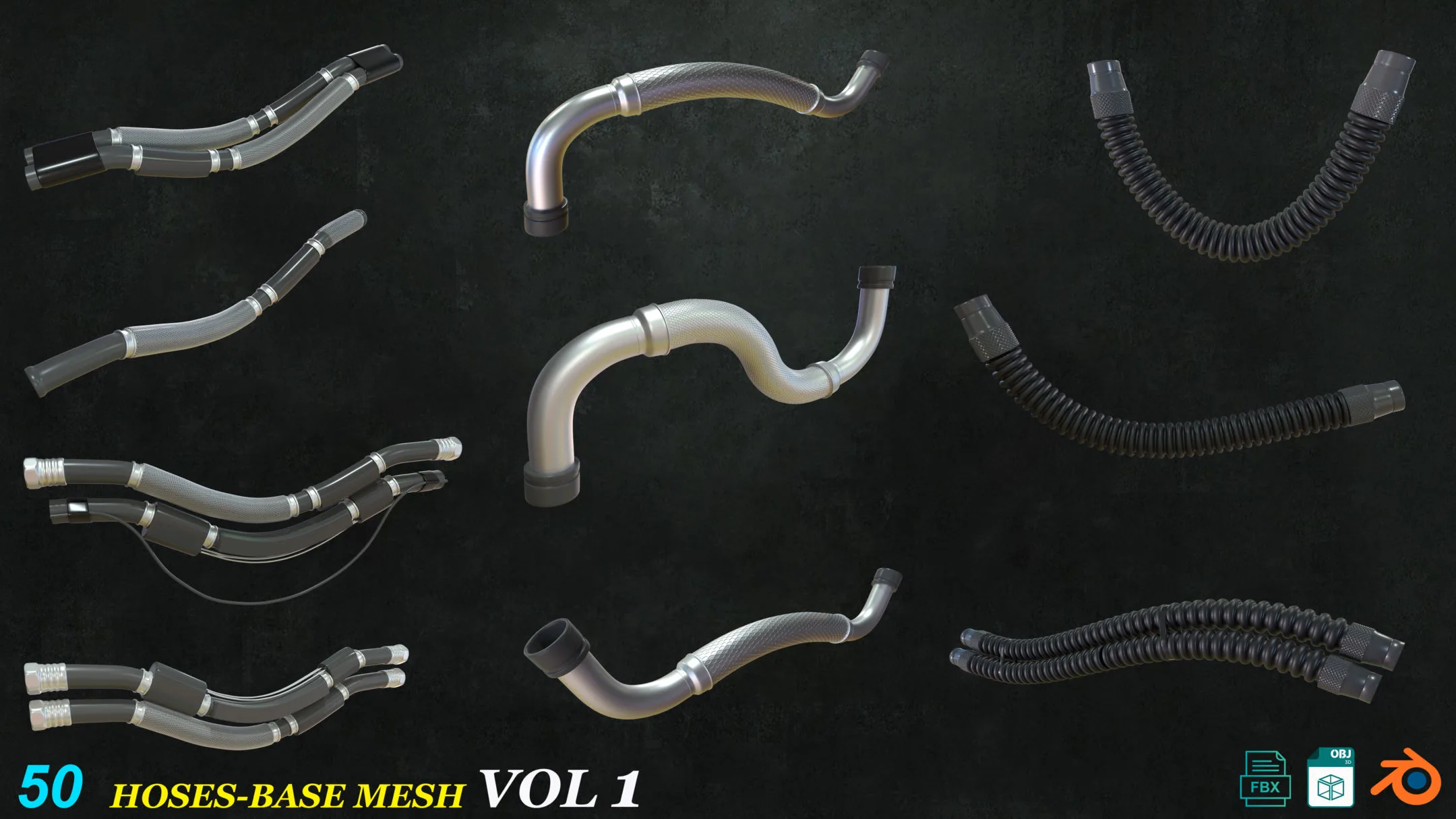 50 Hoses_Base Mesh_Vol1