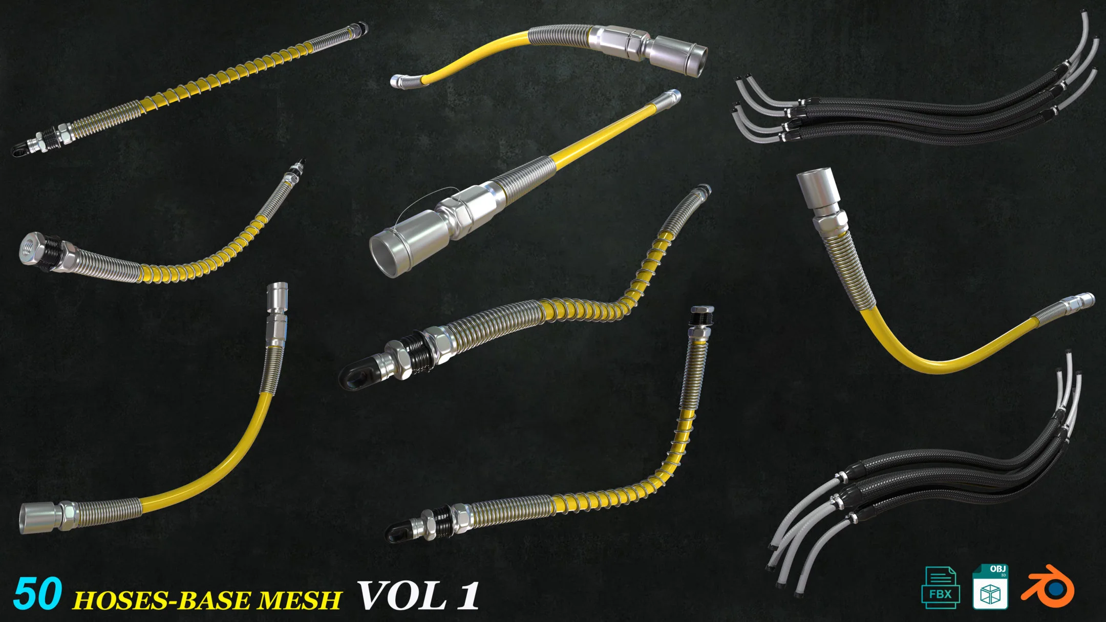 50 Hoses_Base Mesh_Vol1