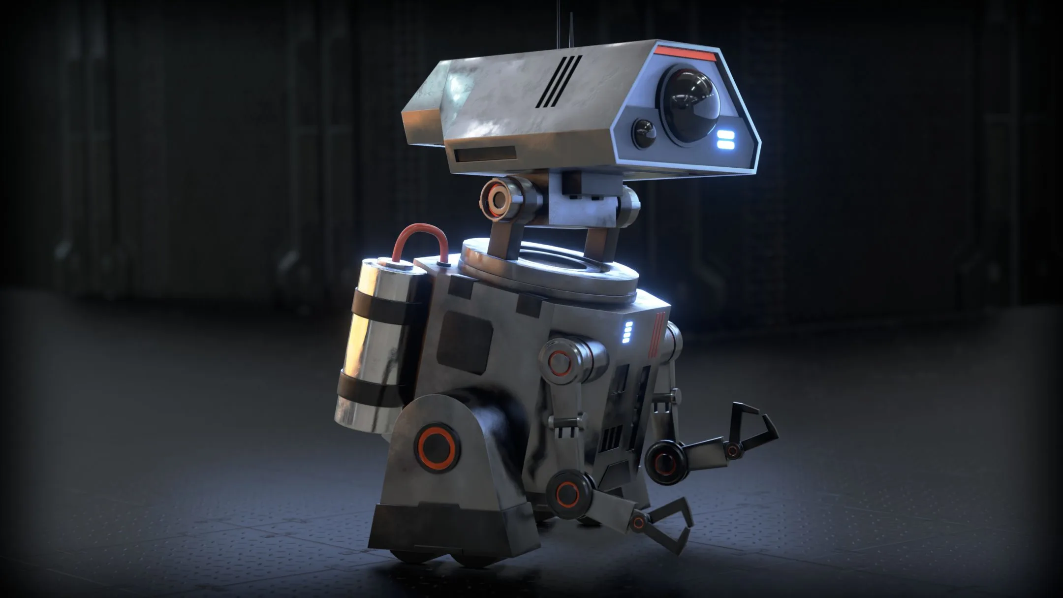 Sci-Fi Worker Robot