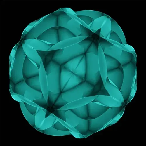 20 Geometric &amp; Parametric Shapes - Pack 1(With Glowing Materials)