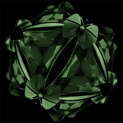 20 Geometric &amp; Parametric Shapes - Pack 1(With Glowing Materials)