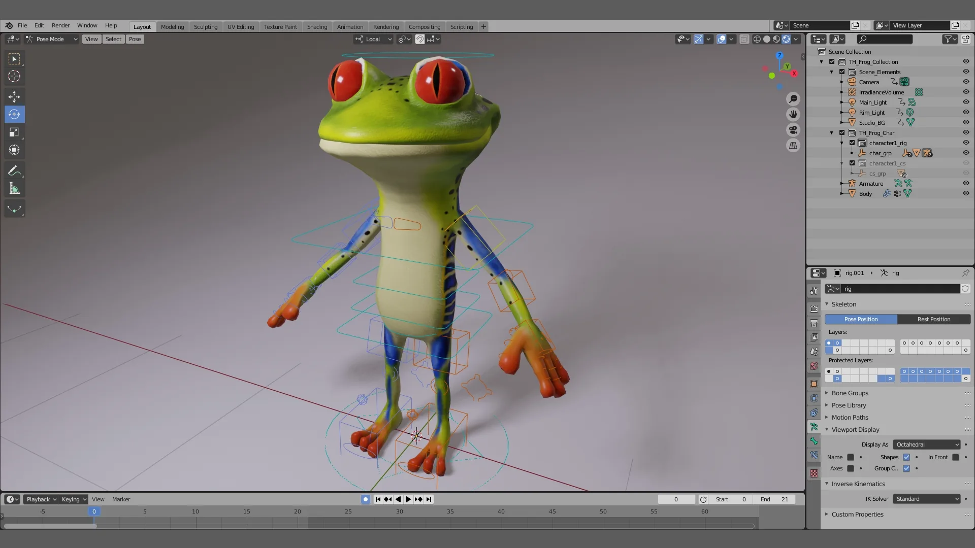 Toon Humanoid Frog