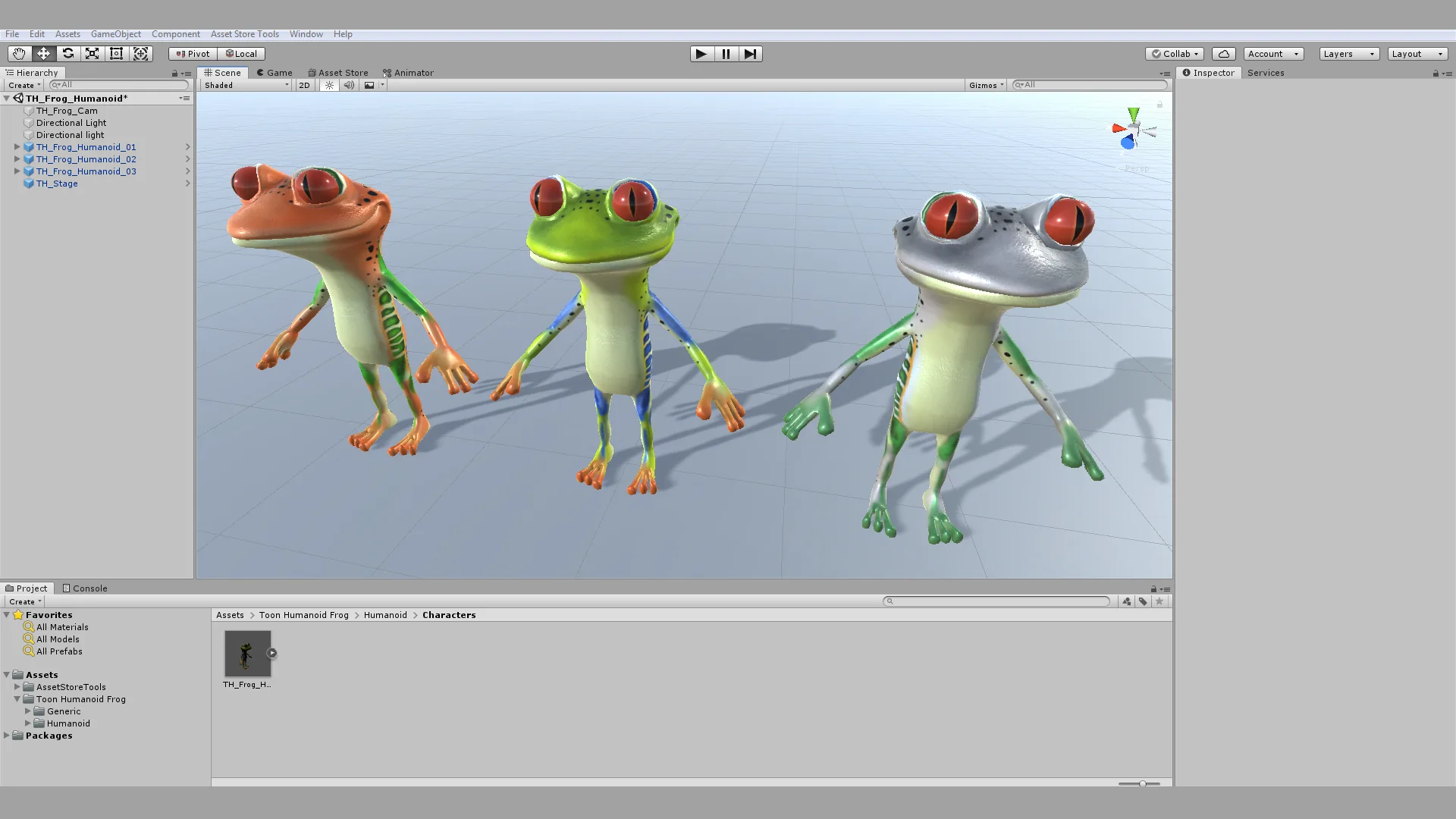 Toon Humanoid Frog