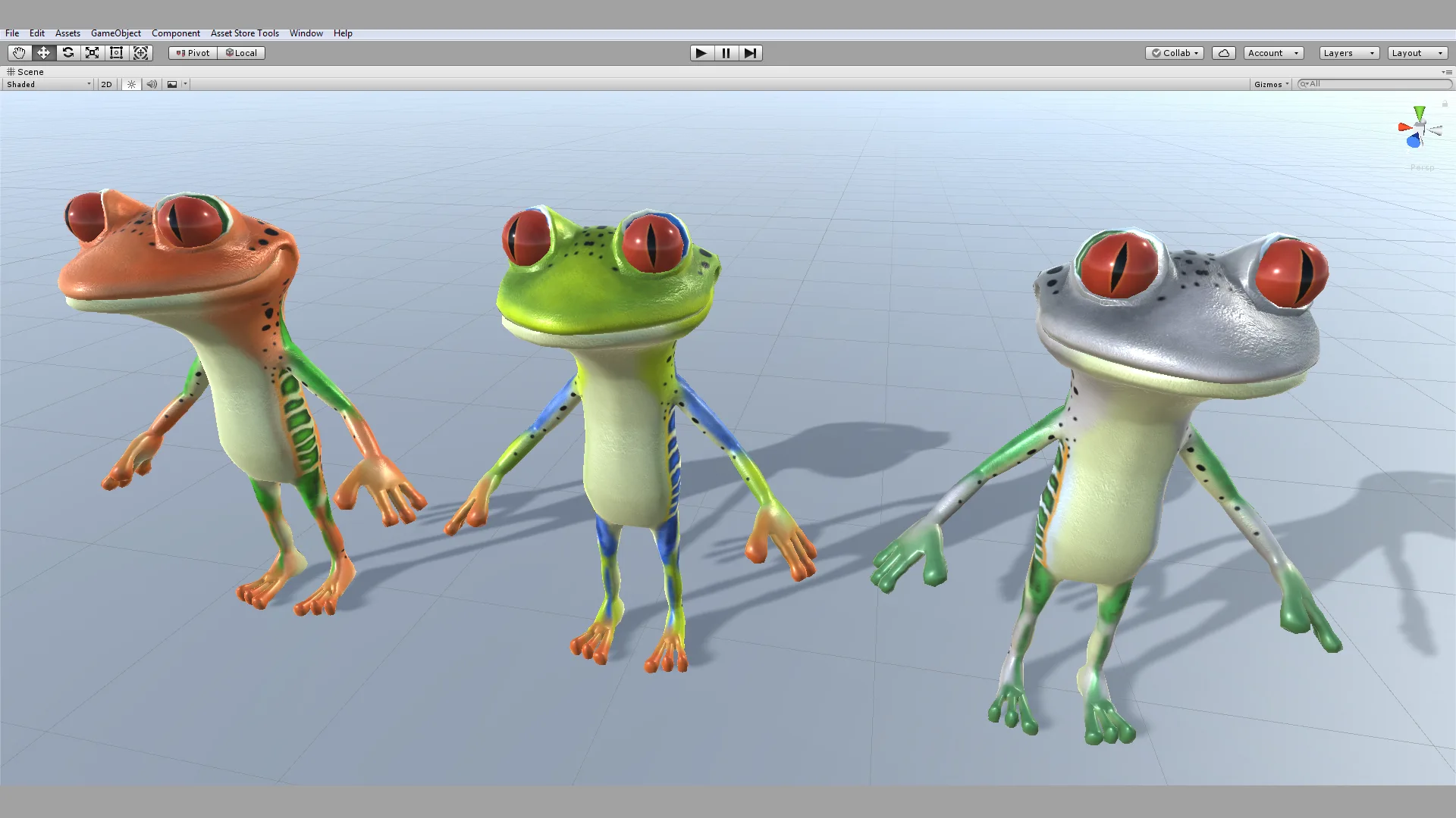 Toon Humanoid Frog