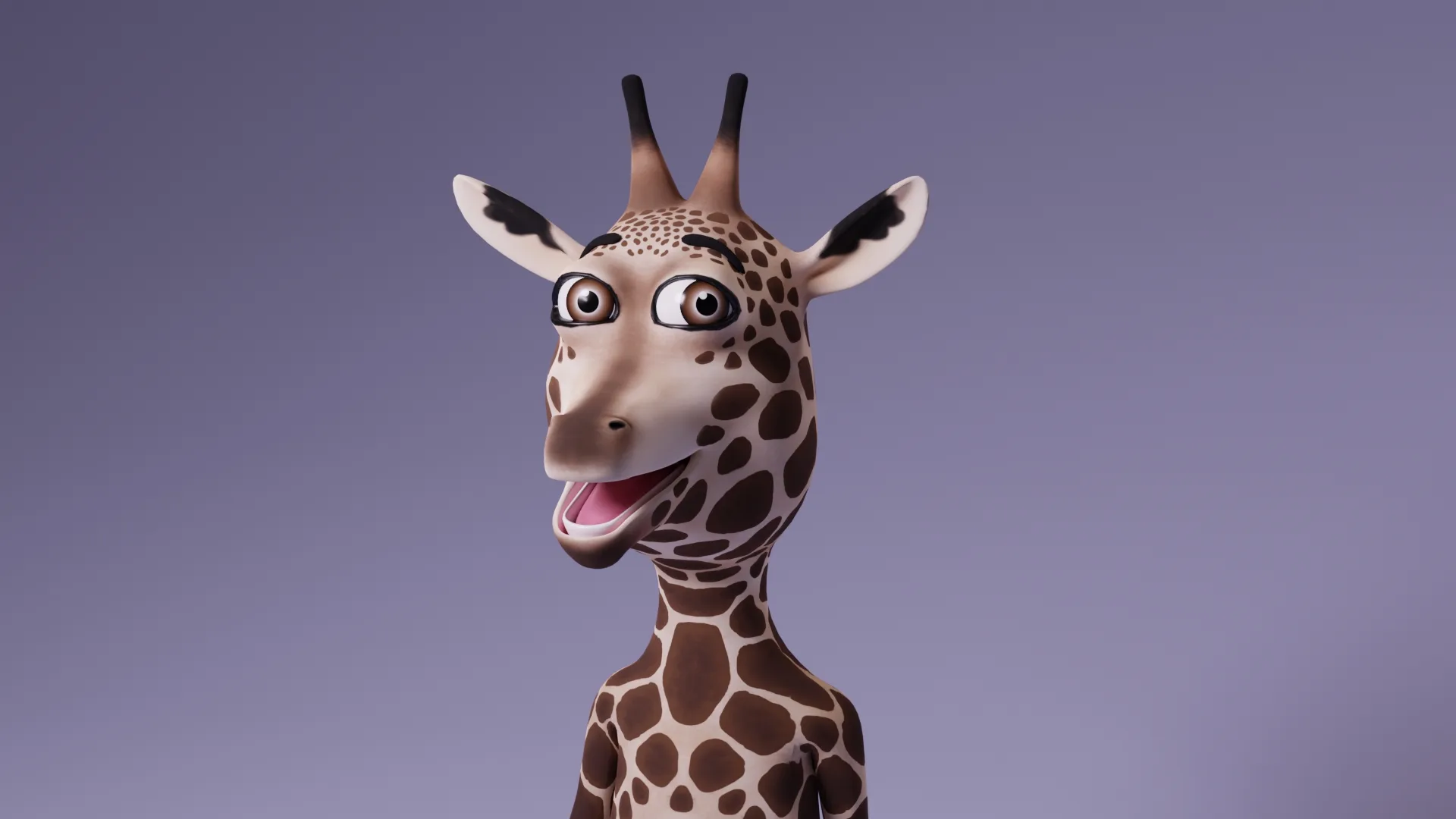 Toon Humanoid Giraffe