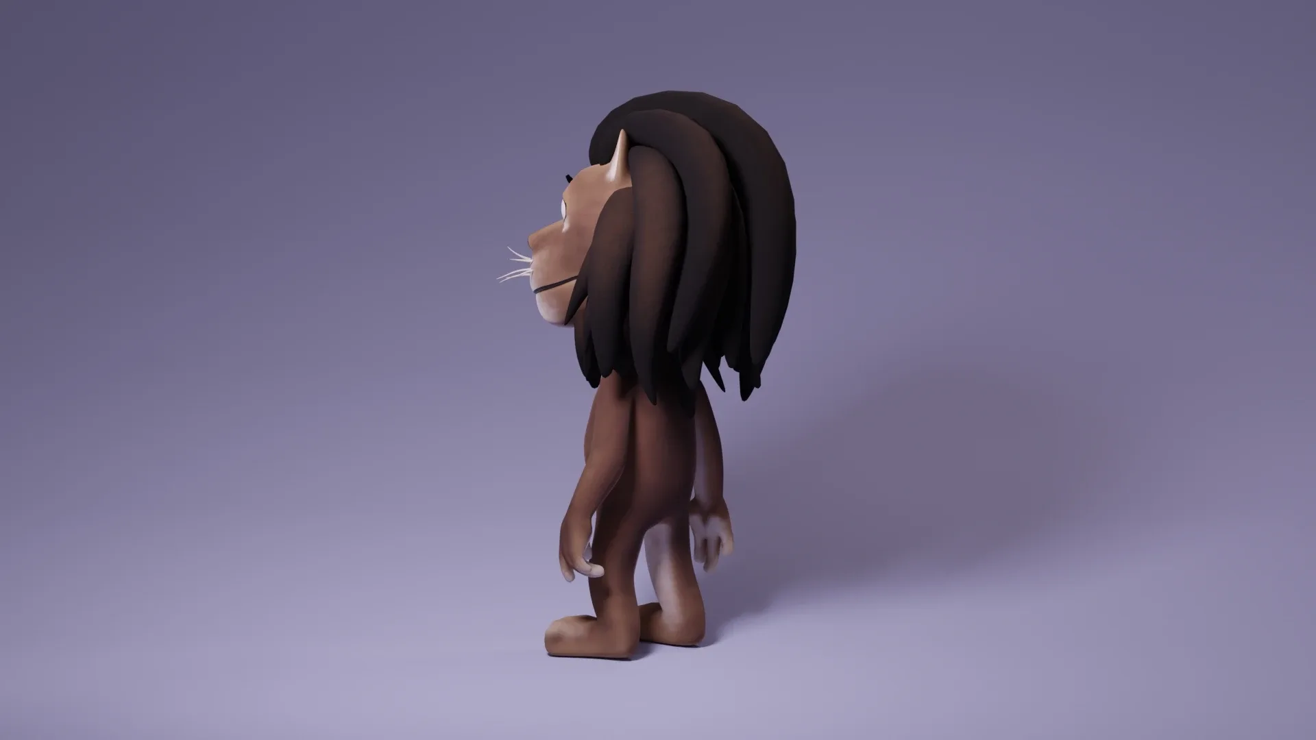 Toon Humanoid Lion