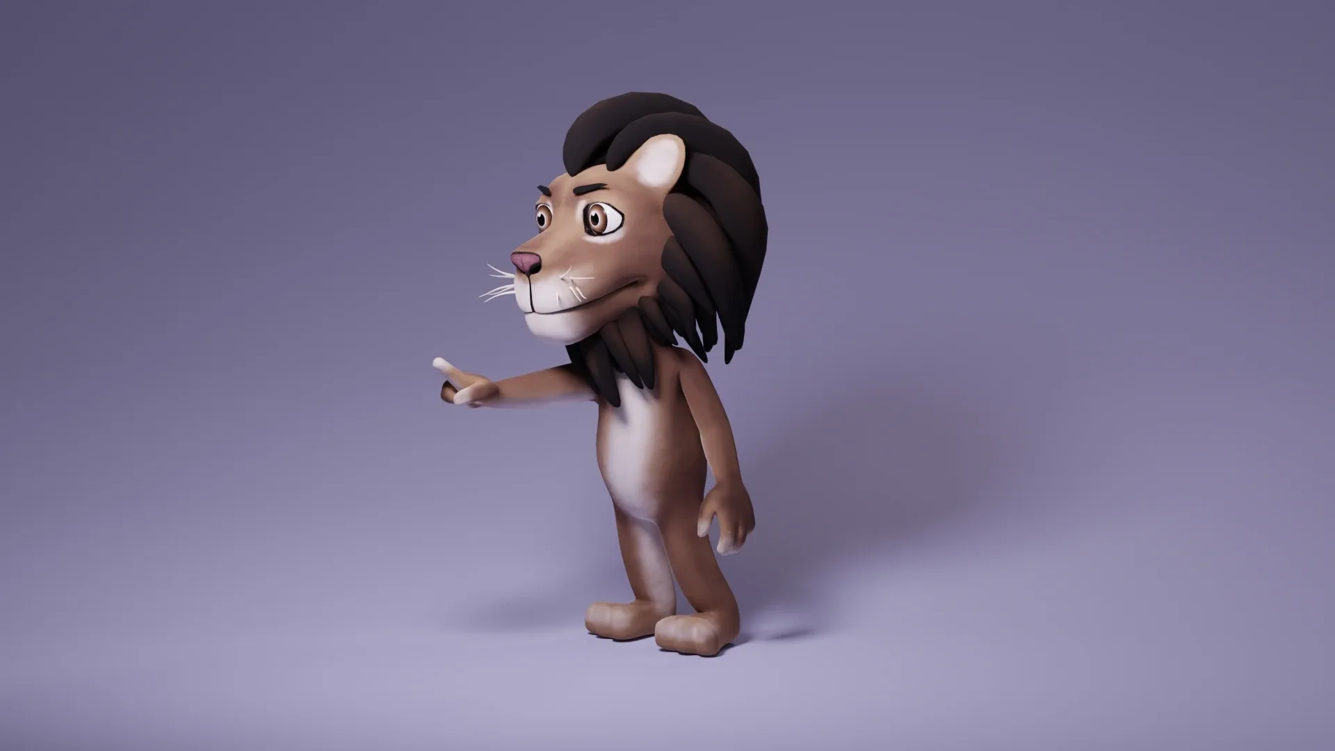 Toon Humanoid Lion