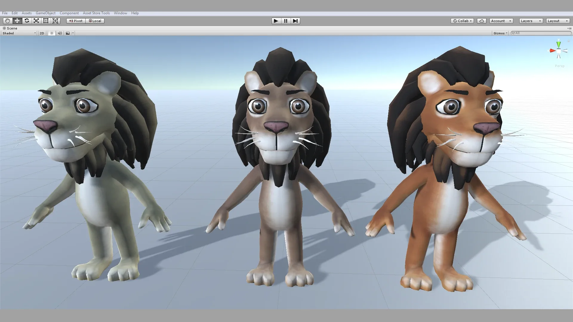 Toon Humanoid Lion