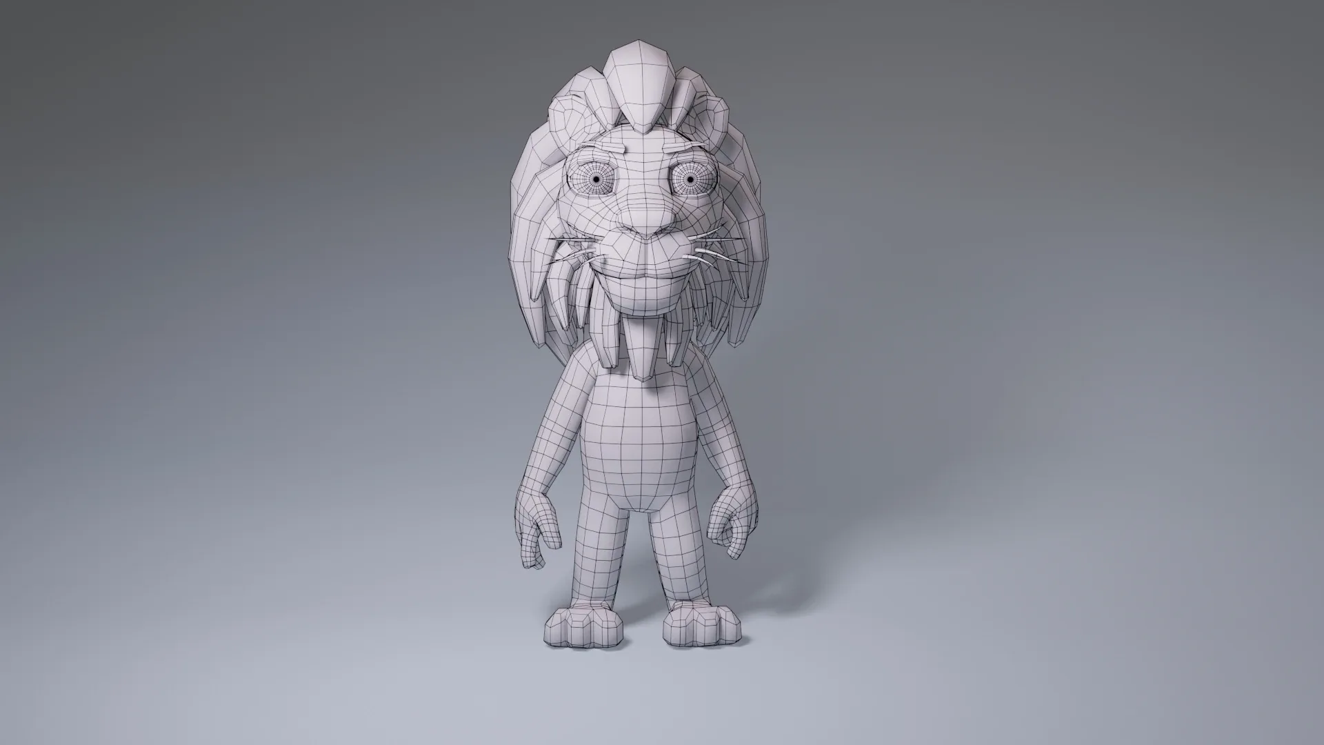 Toon Humanoid Lion