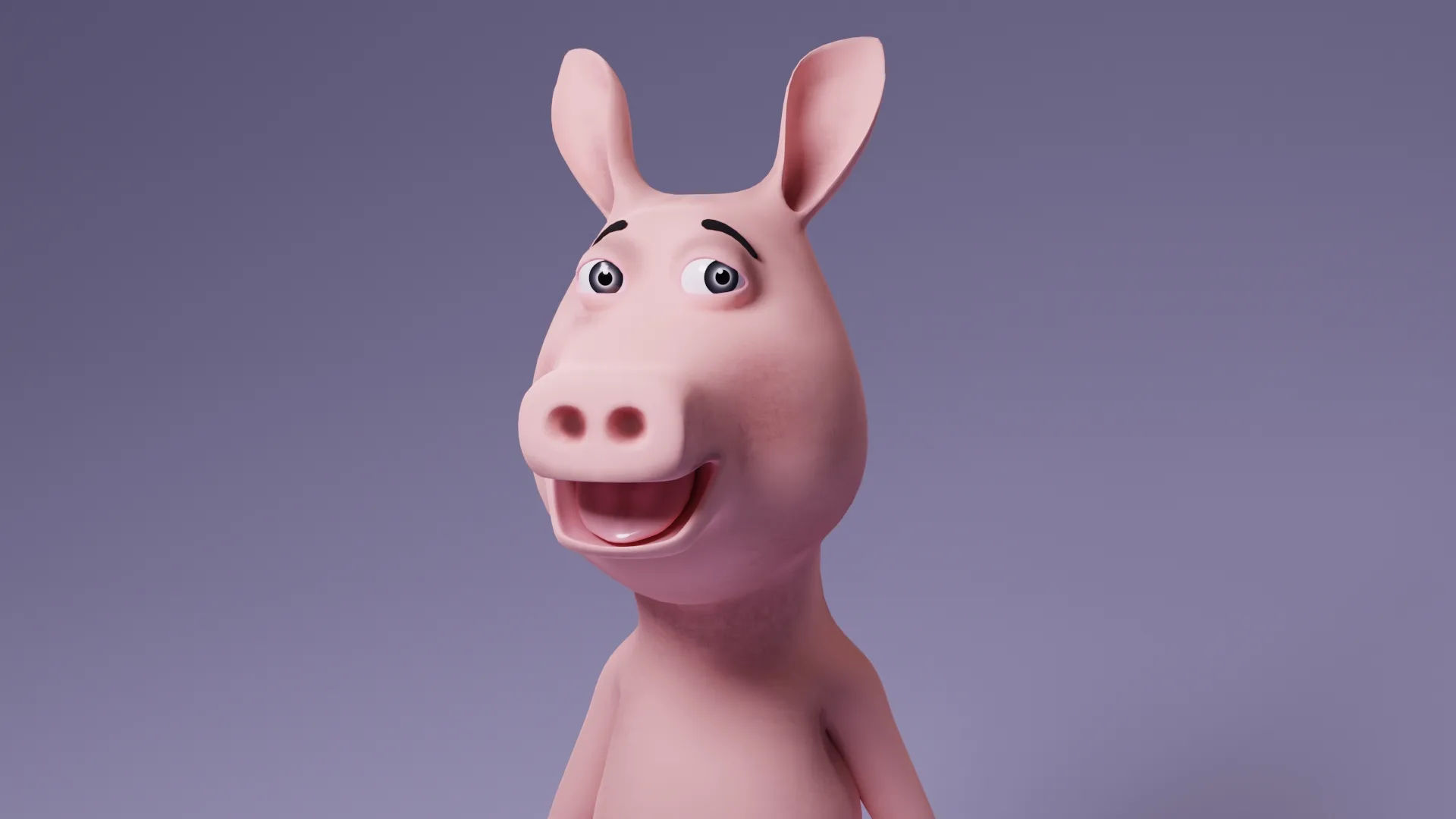 Toon Humanoid Pig