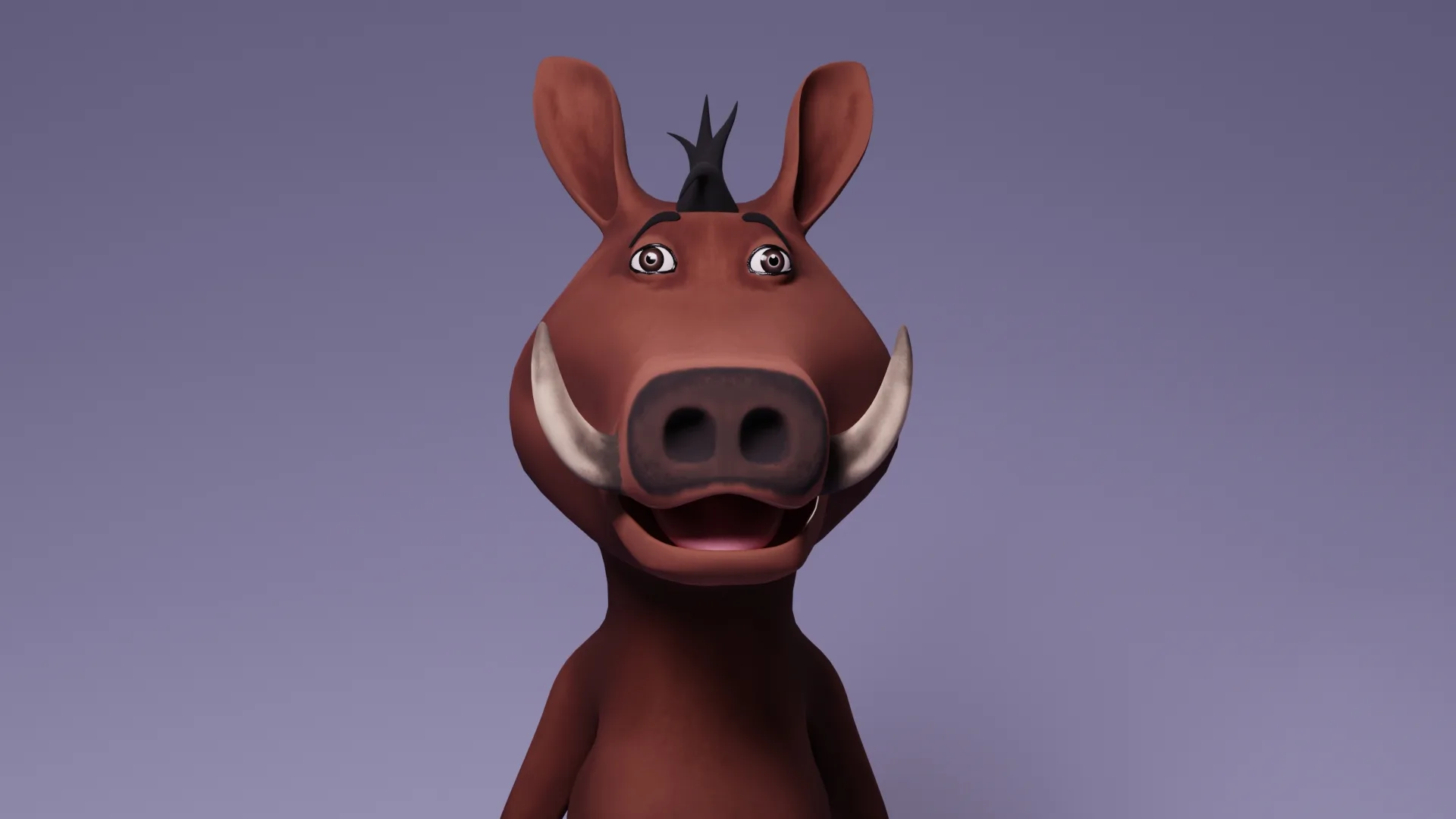 Toon Humanoid Warthog