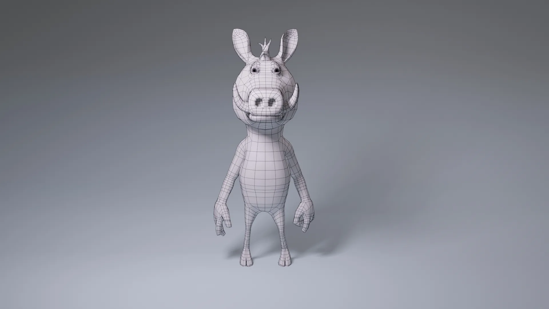 Toon Humanoid Warthog