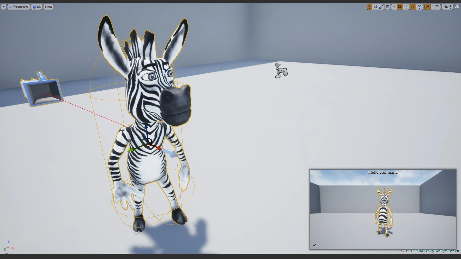 Toon Humanoid Zebra