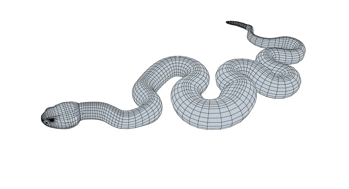 Eastern Diamondback Rattlesnake - Animated