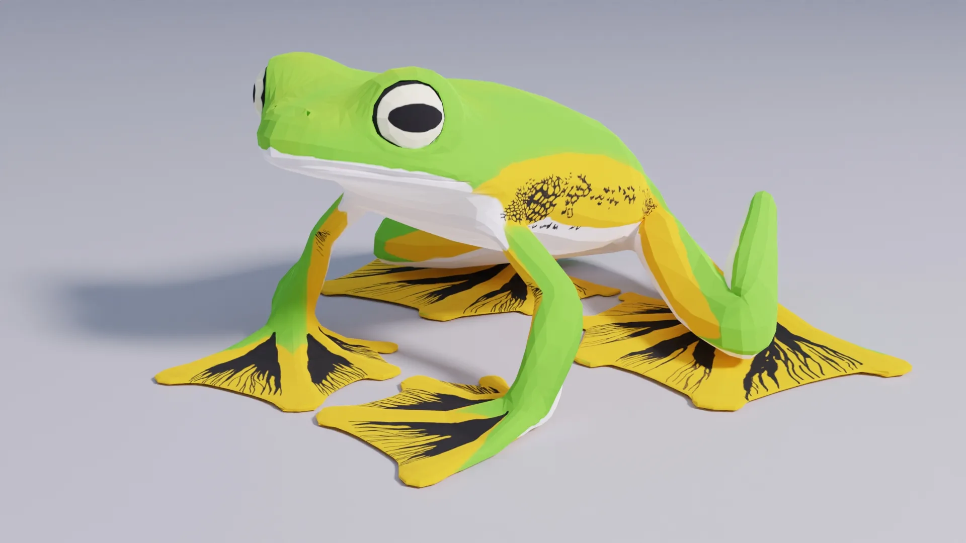 Wallace's Flying Frog - Animated