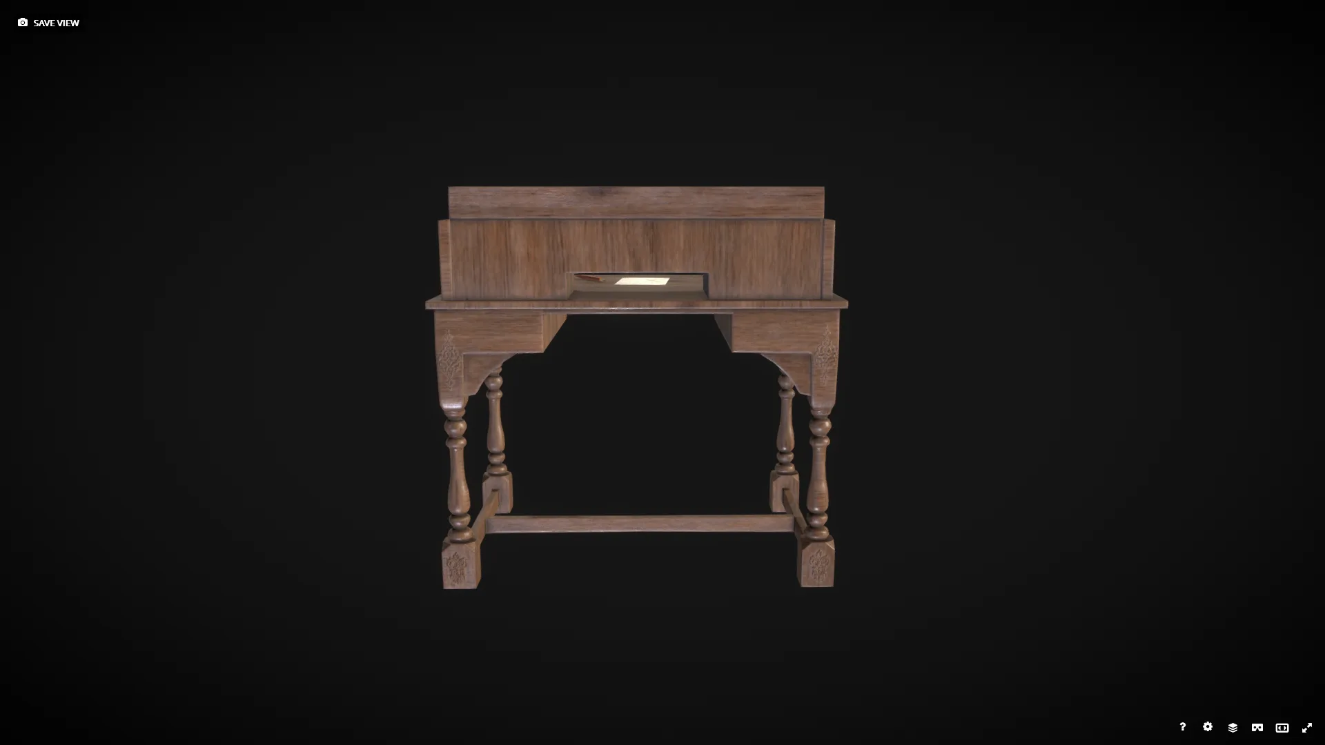 Old Writing Desk - Game Ready