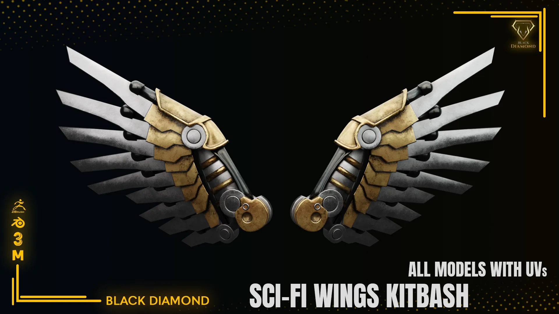 10 SCI-FI WINGS KITBASH