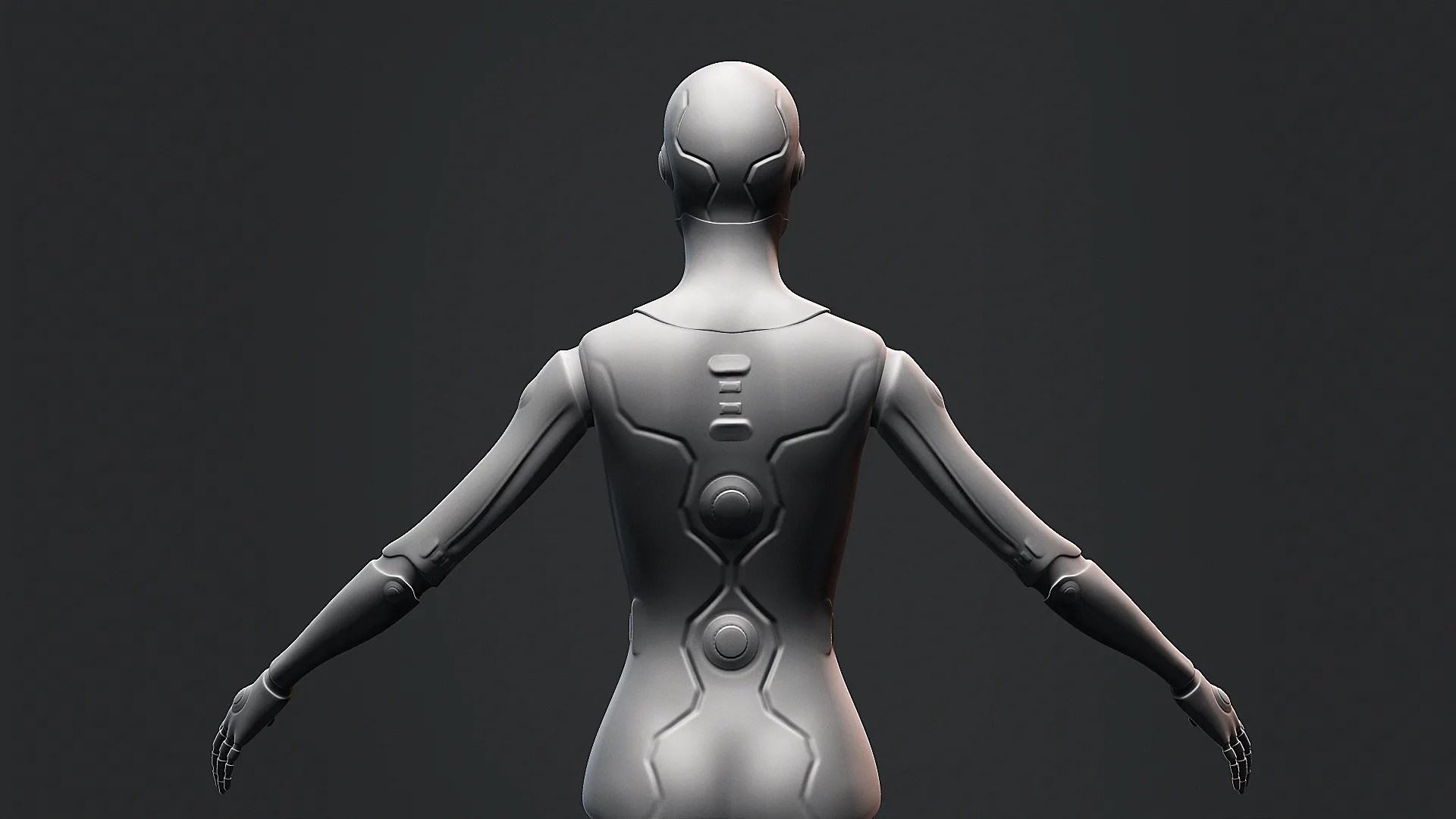 Female Robot Base Mesh