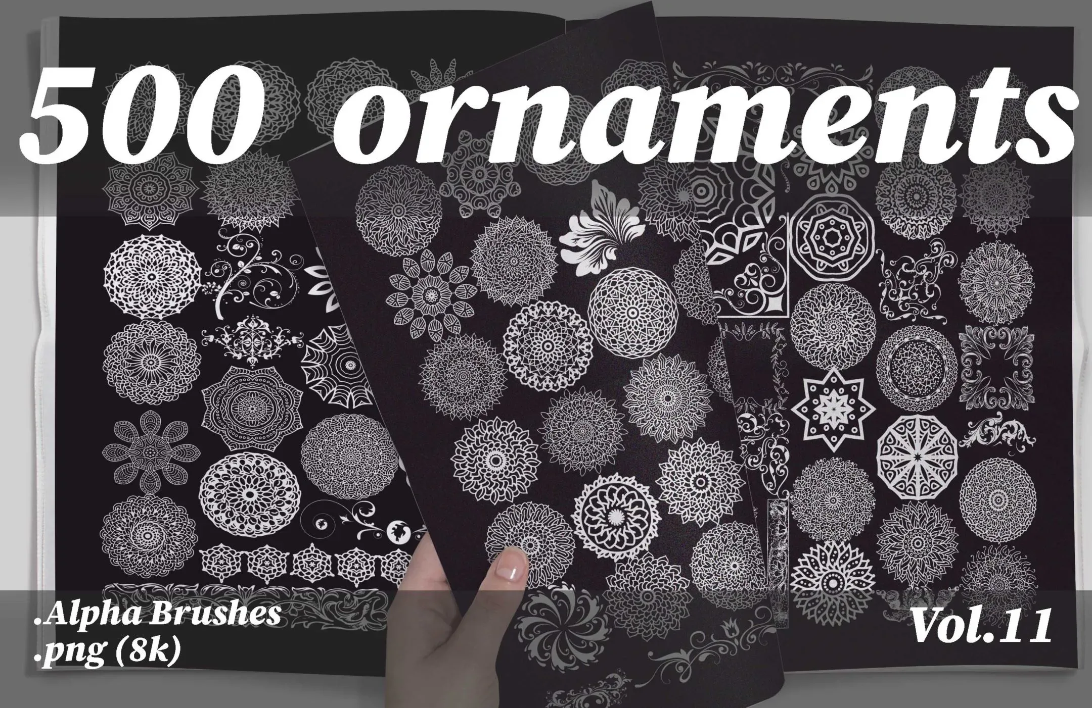 500 ornaments png (8k) vol.11