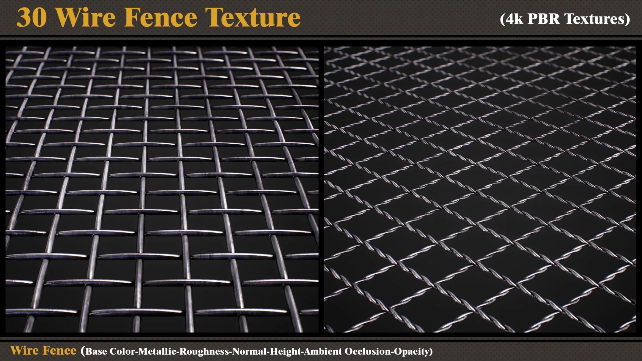 30 Wire Fence Texture