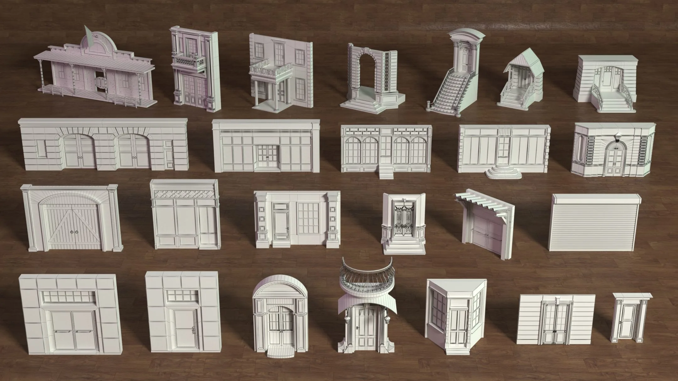 Building Facade Collection 1 - 25 pieces