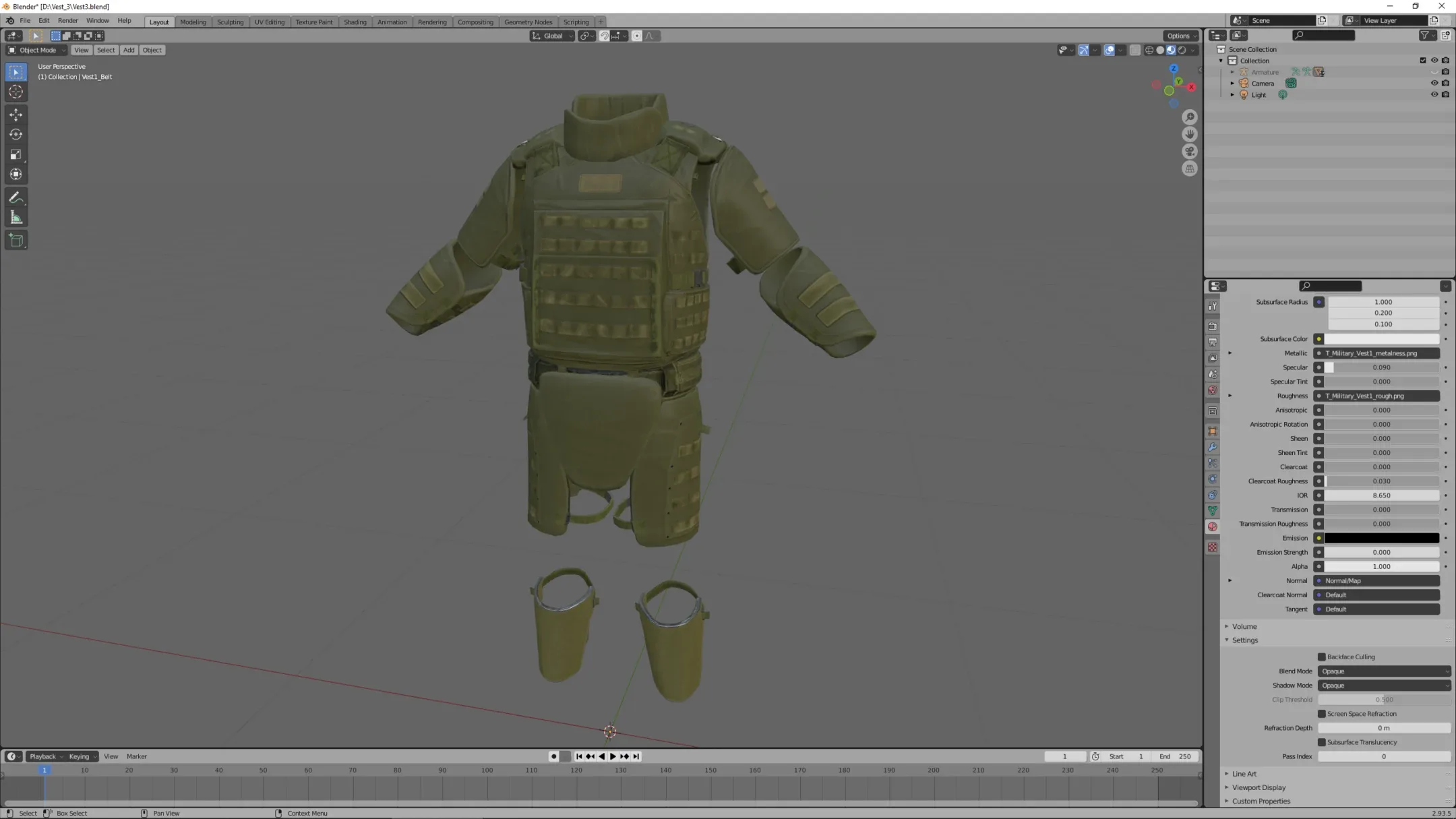 Assault heavy armor vest