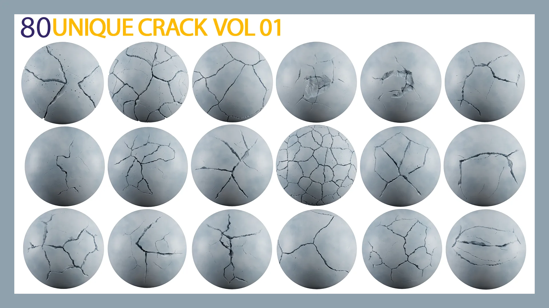 80 Crack Alpha + Normal map - VOL 01